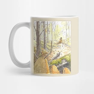 Forest Monsters looking at Girl in Distance Mug